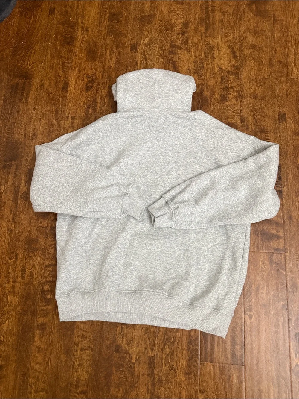 Jordan Gray Pullover Hoodie with Subtle Jumpman